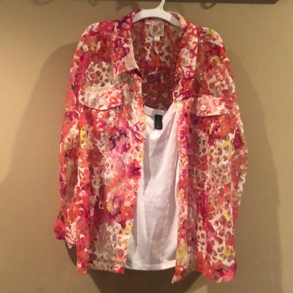 Like new-Tank/Sheer Blouse-18